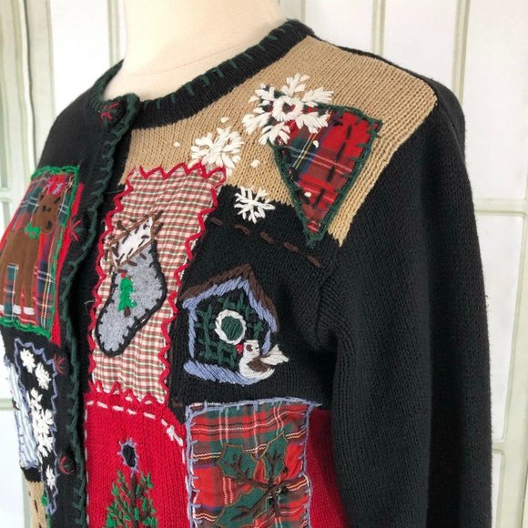 Victoria Jones Christmas Cardigan Sweater - Picture 3 of 10